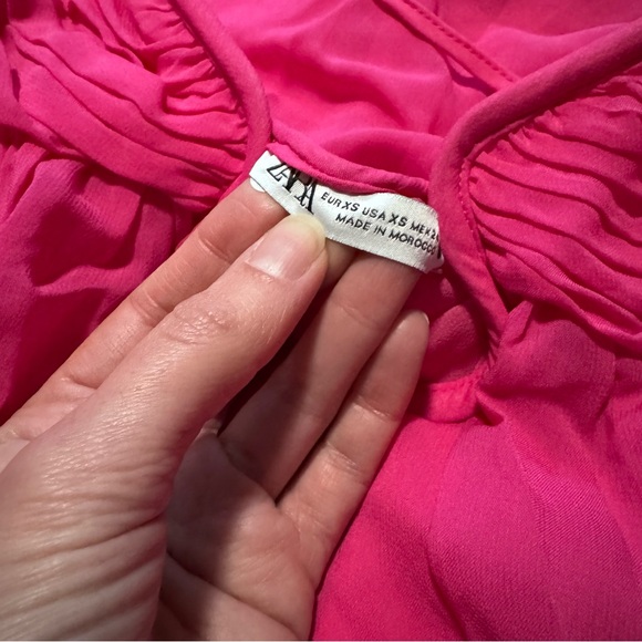 Zara Loose Fit Chiffon Maxi Dress - Picture 8 of 9